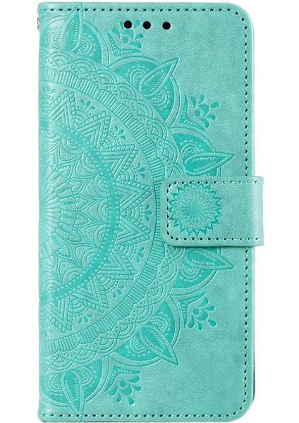 Google Piksel 9 Kickstand Cüzdan Kılıf Için Flip Case Totem Kabartma Pu (Yurt Dışından)