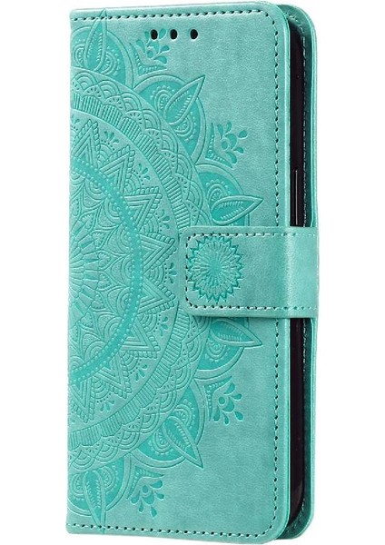 Google Piksel 9 Kickstand Cüzdan Kılıf Için Flip Case Totem Kabartma Pu (Yurt Dışından)