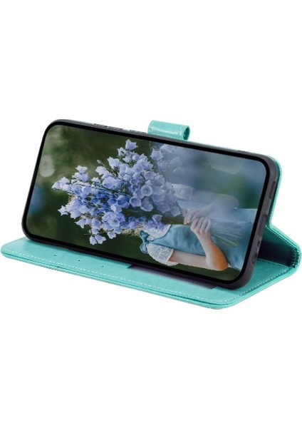 Google Piksel 9 Kickstand Cüzdan Kılıf Için Flip Case Totem Kabartma Pu (Yurt Dışından)