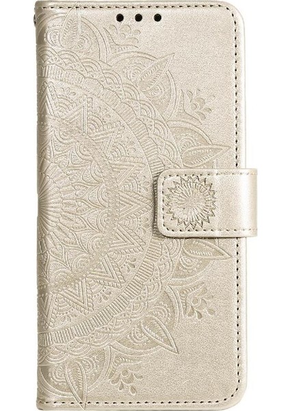 Google Piksel 9 Kickstand Cüzdan Kılıf Için Flip Case Totem Kabartma Pu (Yurt Dışından)
