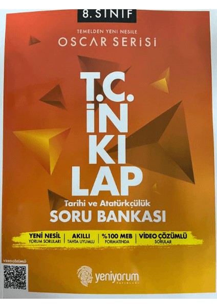 8. Sınıf Oscar Serisi T.C. İnkılap Tarihi ve Atatürkçülük Soru Bankası