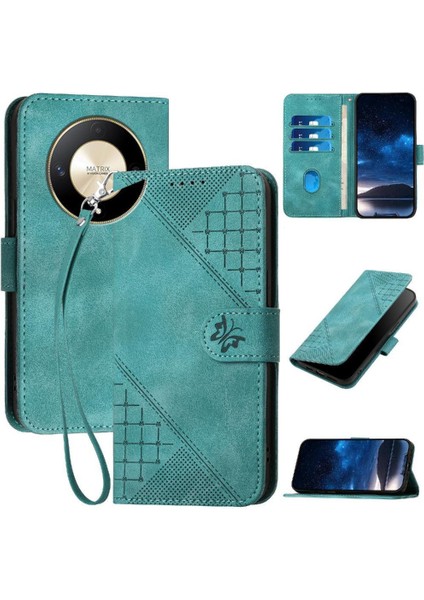 Onur X50 Için Flip Case Ayrılabilir El Kayışı ile Kabartmalı Kelebek ve (Yurt Dışından)