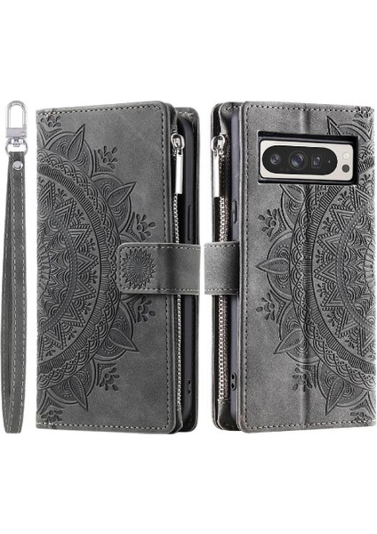 Google Pixel 9 Pro Xl Için Flip Case El Kayışı ile Birden Fazla Kart Getirmek (Yurt Dışından)
