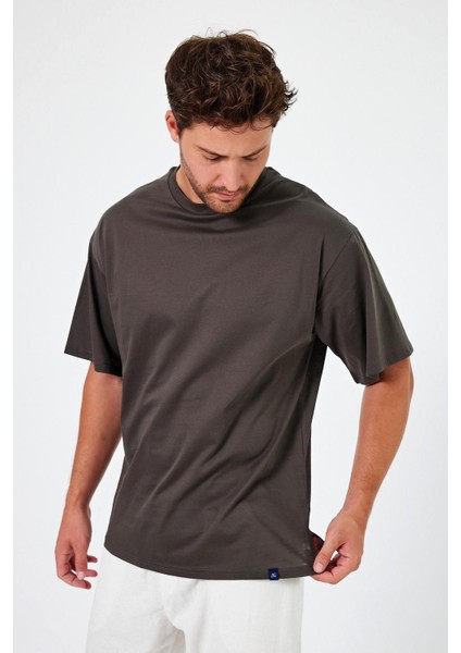 Alexander Gardi Alexandergardı Yırtmaçlı Basic Oversize T-Shirt (UN-70418)