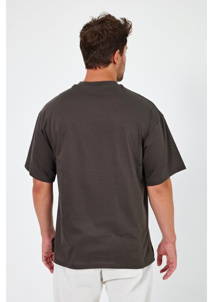 Alexander Gardi Alexandergardı Yırtmaçlı Basic Oversize T-Shirt (UN-70418)