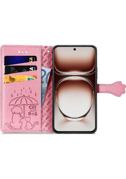 Oppo A3 Pro Karikatür Hayvanlar Için Kılıf Darbeye Kısa Kayış Kapak Çevirin (Yurt Dışından)