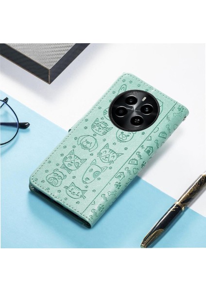 Realme 13 Flip Kapak Karikatür Hayvanlar Için Kılıf Kısa Kayış Deri Kılıf (Yurt Dışından) fırsatları