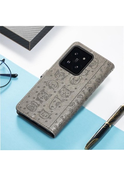 Xiaomi 14T Pro Flip Kapak Için Kılıf Kısa Kayış Darbeye Karikatür Hayvanlar (Yurt Dışından) fırsatları