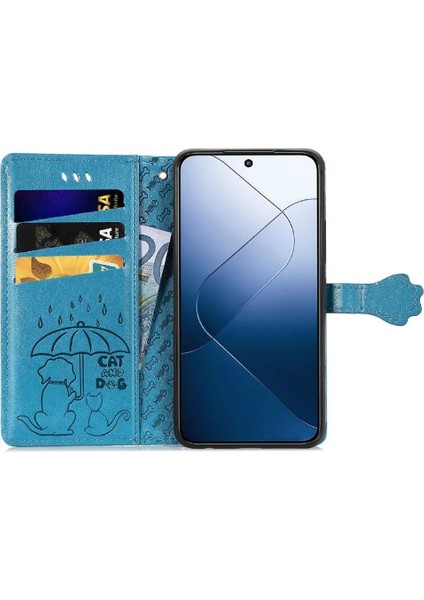 Xiaomi 14T Kılıf Için Kılıf Karikatür Hayvanlar Kapak Çevirin Kısa Kayış (Yurt Dışından) modelleri