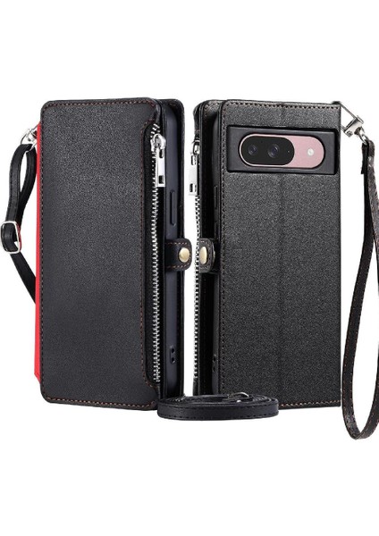 Google Piksel 9 Uzun Kordon Rfıd Engelleme Fermuar Faturaları Için Crossbody Durumda (Yurt Dışından)