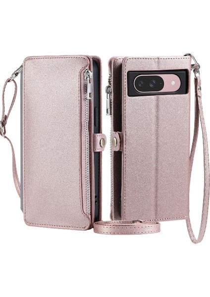 Google Piksel 8 Pro Kılıf Cüzdan Uzun Kordon 9 Kart Için Crossbody Durumda (Yurt Dışından)