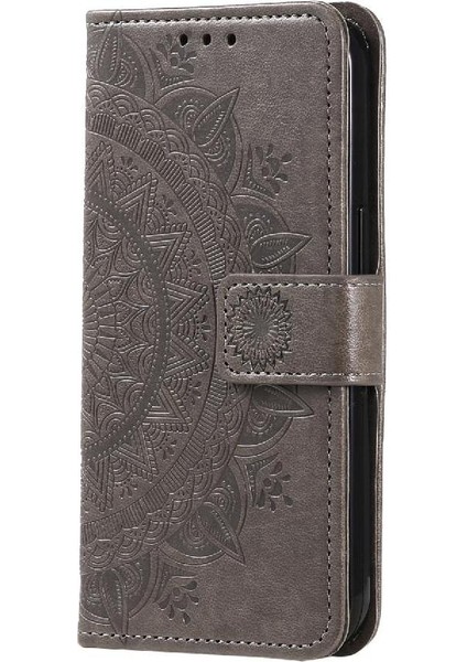 Google Piksel 9 Pro Totem Kabartma Cüzdan Kılıf Için Flip Case Pu Deri (Yurt Dışından)