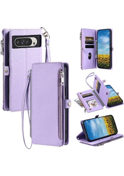 Google Piksel 9 Pro Xl Rfıd Engelleme 9 Kart Yuvaları Uzun Için Crossbody Durumda (Yurt Dışından)