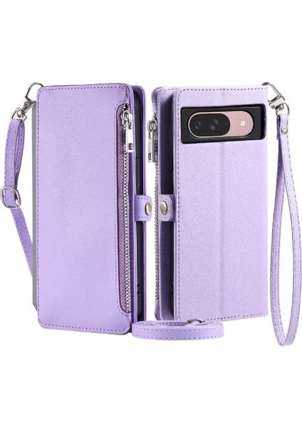 Google Piksel 9 Pro Rfıd Engelleme Fermuar Faturaları Yuvası 9 Için Crossbody Durumda (Yurt Dışından)