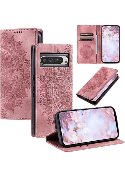 Google Piksel 9 Pro Xl Için Flip Case Yan Toka Pu Deri Kart Çevirme (Yurt Dışından)