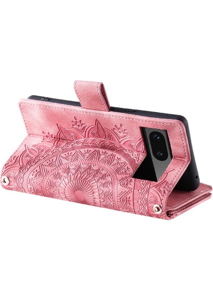 Google Piksel 9/9 Pro Kickstand Kart Tutucu Totem Cüzdan Için Flip Case (Yurt Dışından)