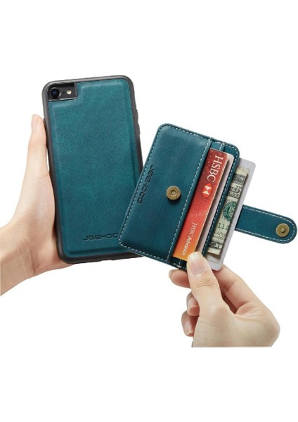 IPhone 7/8 Rfıd Engelleme Manyetik Cüzdan Kablosuz Şarj Için Kılıf (Yurt Dışından)