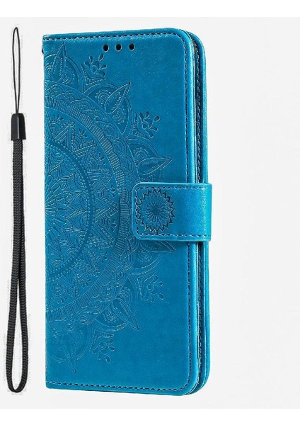 IPhone 14 Için Flip Case Pro Max Pu Deri Cüzdan Kılıf Totem Kabartma (Yurt Dışından)