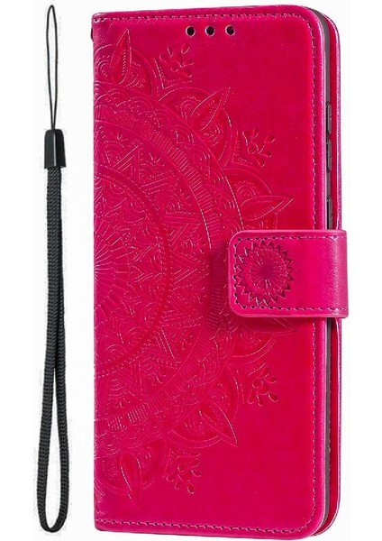 IPhone 14 Için Flip Case Pro Max Pu Deri Cüzdan Kılıf Totem Kabartma (Yurt Dışından)