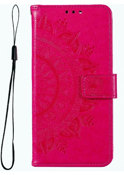 IPhone 14 Için Flip Case Pro Max Pu Deri Cüzdan Kılıf Totem Kabartma (Yurt Dışından)