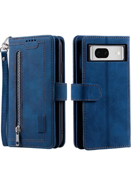 Google Piksel 9/9 Pro Kordon Kickstand Pu Deri 9 Kart Için Flip Case (Yurt Dışından)