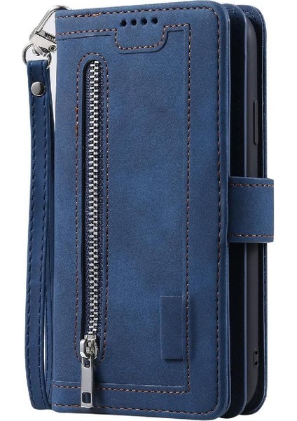 Google Piksel 9/9 Pro Kordon Kickstand Pu Deri 9 Kart Için Flip Case (Yurt Dışından)