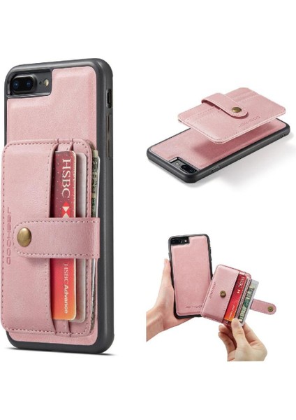 IPhone 7 Için Kılıf Artı/8 Artı Rfıd Engelleme Cüzdan Kablosuz Şarj (Yurt Dışından)