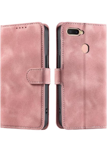Oppo A12S/A11K Kickstand Manyetik Bilek Kayışı Pu Deri Için Flip Case (Yurt Dışından) indirimleri