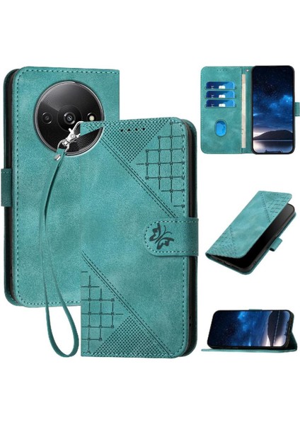 Xiaomi Redmi A3 Için Flip Case Yüksek Kalite Deri Telefon Kılıfı Kabartmalı ve (Yurt Dışından)