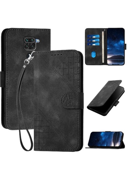 Xiaomi Redmi Not 9 Için Flip Case Kabartmalı Kelebek Yüksek Kaliteli Deri (Yurt Dışından)
