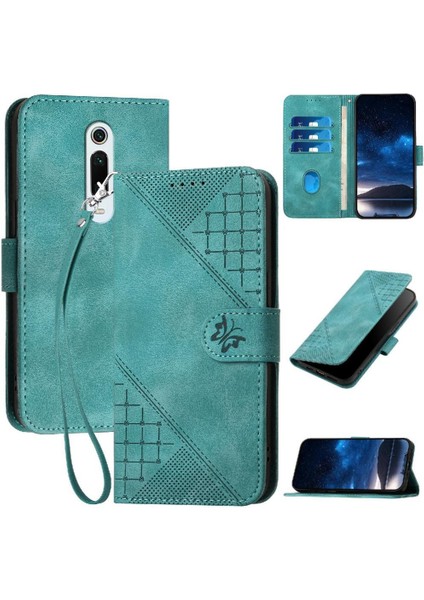 Xiaomi Mi 9t Yüksek Kaliteli Deri Telefon Kılıfı Için Flip Case Kabartmalı ve (Yurt Dışından)