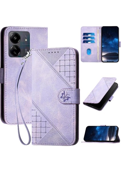 Xiaomi Redmi 13C 4g Için Flip Case ve Kredi Kartı Yuvası Yüksek Kaliteli Telefon (Yurt Dışından)