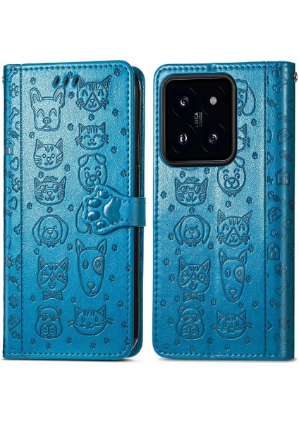 Xiaomi 14T Kılıf Için Kılıf Karikatür Hayvanlar Kapak Çevirin Kısa Kayış (Yurt Dışından) modelleri