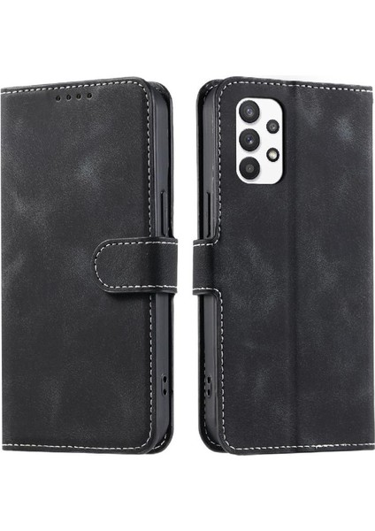 Samsung Galaxy Için Flip Case A52S 5g Manyetik Bilek Kayışı Kickstand Cüzdan (Yurt Dışından)