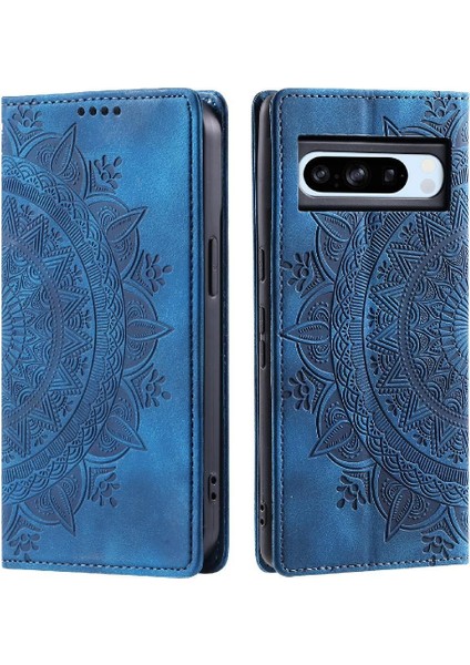 Google Piksel 9/9 Pro Pu Deri Kart Ekleme Yan Toka Için Flip Case (Yurt Dışından)