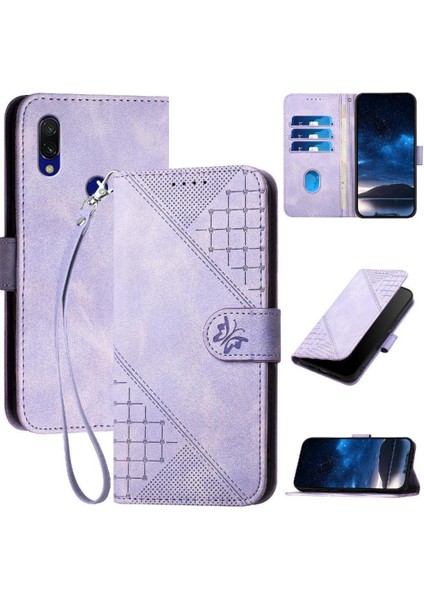 Xiaomi Redmi 7 Için Flip Case ve Kredi Kartı Yuvası Yüksek Kaliteli Deri (Yurt Dışından)