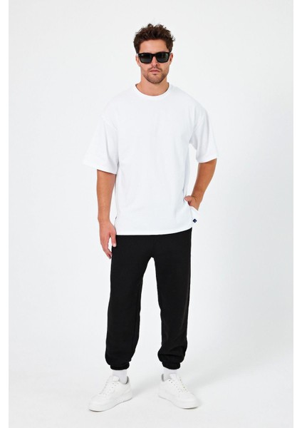 Alexandergardı Yırtmaçlı Basic Oversize T-Shirt (UN-70418)