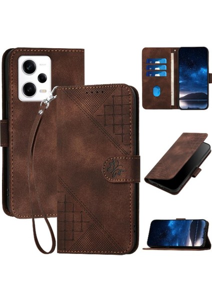 Xiaomi Redmi Not 12 Pro Için Flip Case ve Kredi Kartı Yuvası Yüksek Kalite (Yurt Dışından)