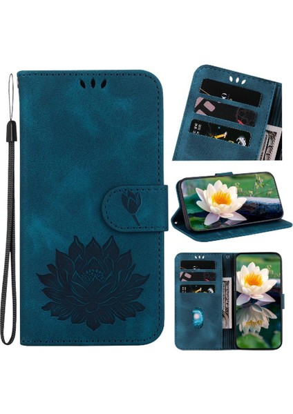 Manyi Mall Xiaomi Redmi Not 11 Için Flip Case 4g Cüzdan Kickstand Kabartma Lotus (Yurt Dışından)