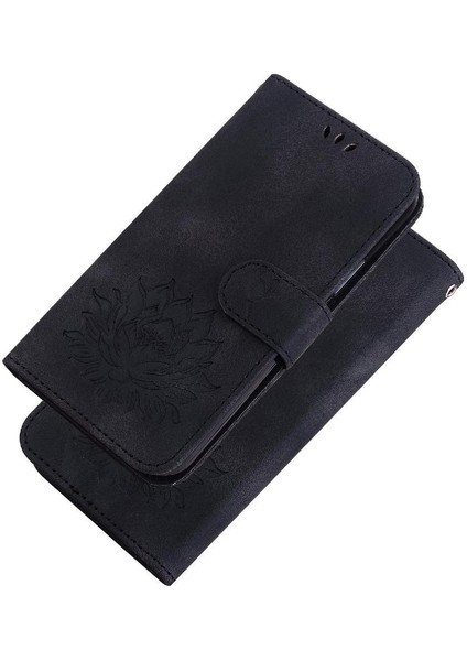 Xiaomi Redmi Not 9 Için Flip Case Kabartma Lotus Çiçek Kickstand Manyetik (Yurt Dışından)