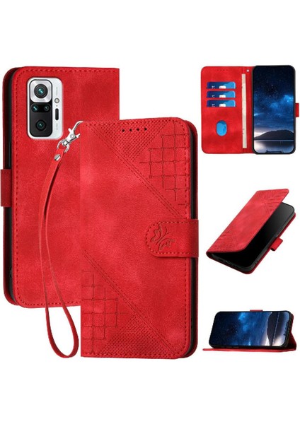 Xiaomi Redmi Not 10 Pro Için Flip Case Artı Ayrılabilir El Kayışı ve (Yurt Dışından)
