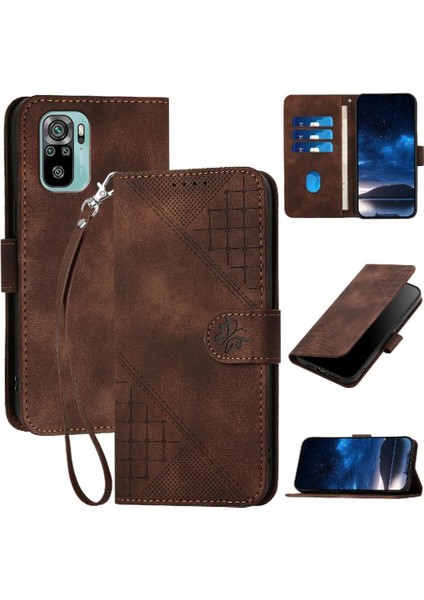 Xiaomi Redmi Not 10 4g Için Flip Case ve Ayrılabilir ile Kredi Kartı Yuvası (Yurt Dışından)