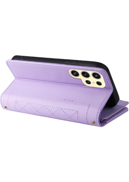 Samsung Galaxy S24 Ultra Cüzdan Kayış Darbeye Kart Yuvaları Için Flip Case (Yurt Dışından) modelleri
