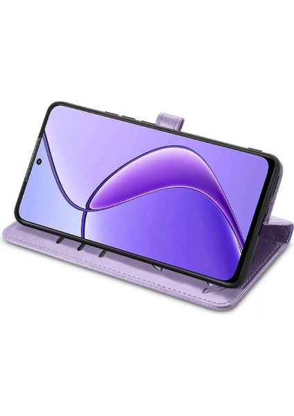 Realme 13 Flip Kapak Karikatür Hayvanlar Için Kılıf Kısa Kayış Deri Kılıf (Yurt Dışından)
