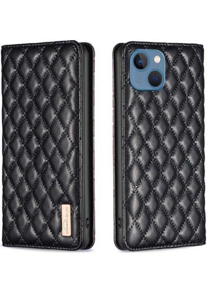 IPhone 13 Için Flip Case Darbeye Manyetik Kapatma Kart Yuvaları Tutucu Tam (Yurt Dışından)