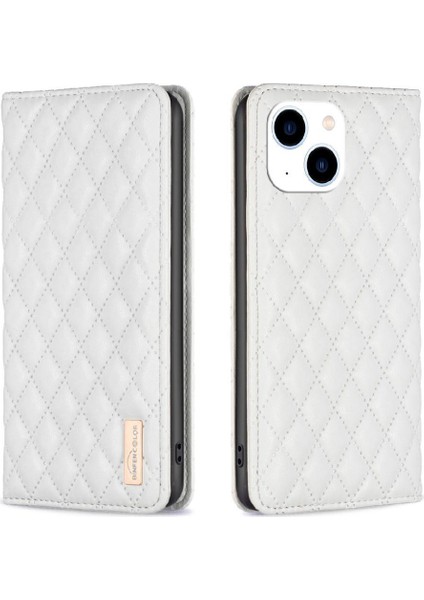 IPhone 15 Için Flip Case Artı Manyetik Kapatma Kart Yuvaları Tutucu Cüzdan (Yurt Dışından)