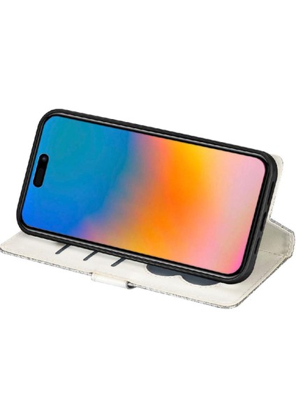 IPhone 15 Için Fermuar Cep Durumda Pro Max Manyetik Kapatma Bilek Kayışı Pu (Yurt Dışından)