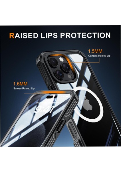 IPhone 16 Pro 360 Için Manyetik Kılıf Her Şey Dahil Askeri Damla ve Çarpışma (Yurt Dışından) fiyatları
