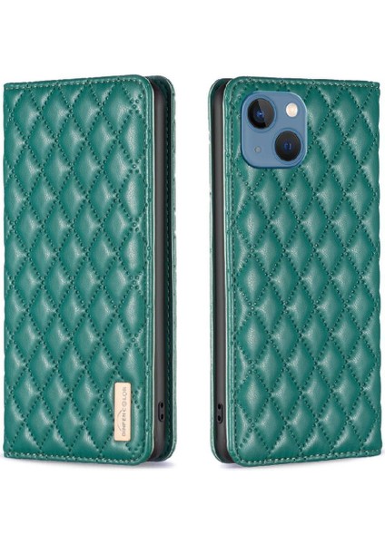 IPhone 13 Için Flip Case Darbeye Manyetik Kapatma Kart Yuvaları Tutucu Tam (Yurt Dışından)