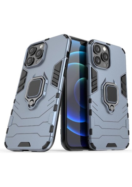 Halka Araba Montaj Kickstand Durumda IPhone 13 Pro Max Metal Halka Tutucu (Yurt Dışından)